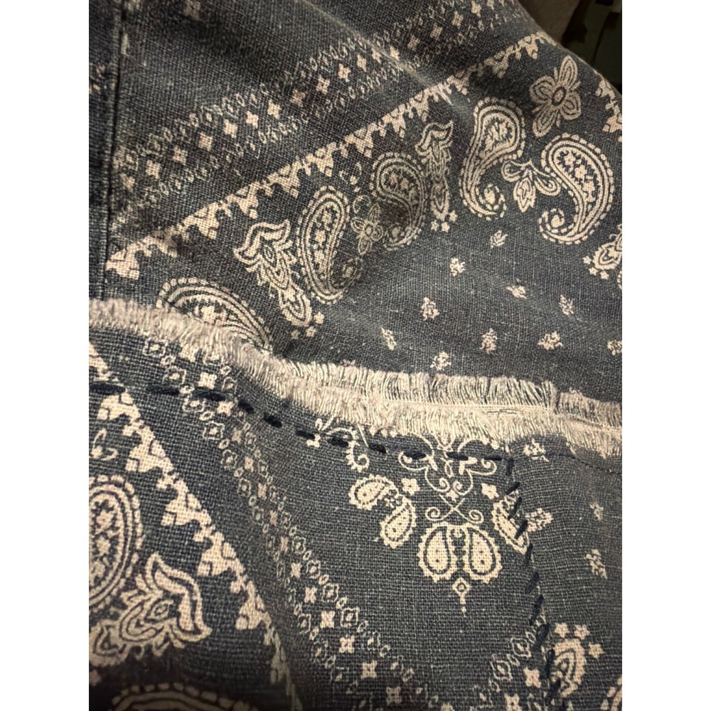 Jaded Gypsy Traveler Pants Blue Paisley Bandana Print Cotton  L/XL NEW IN PKG - Picture 10 of 10